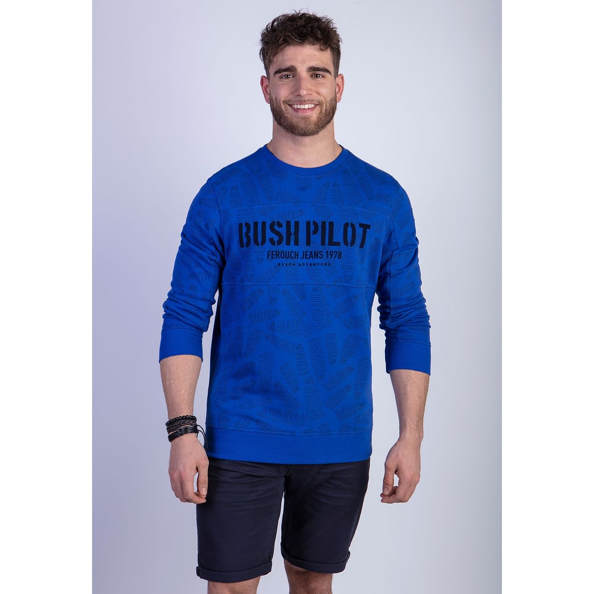 FEROUCH - Polerón Hawai Azul Ferouch