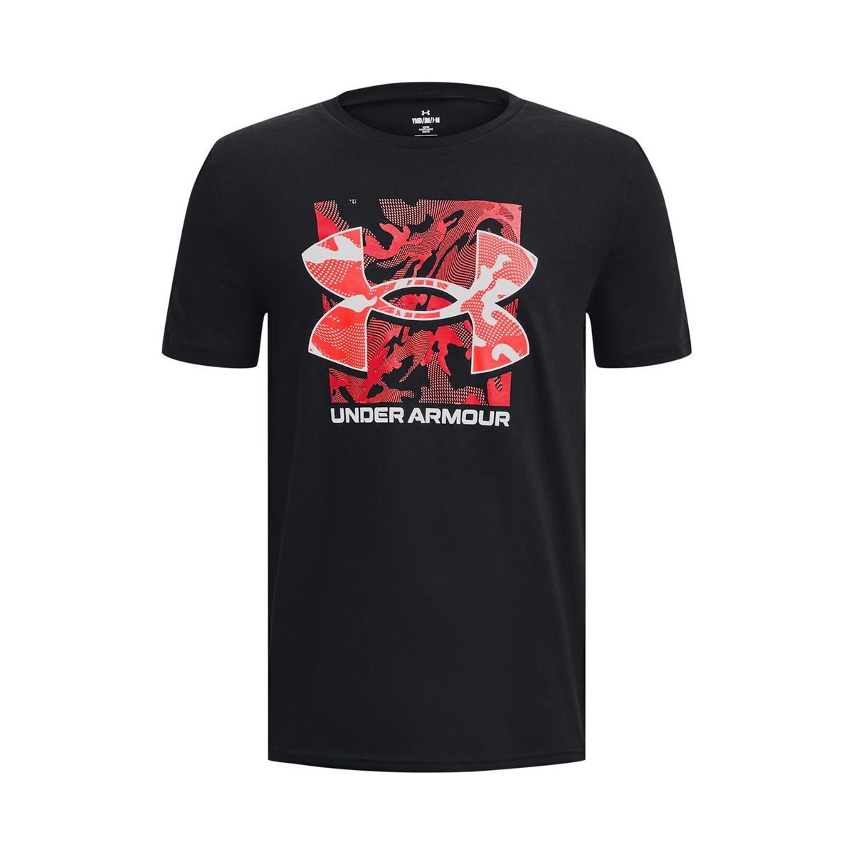 UNDER ARMOUR - Polera M/C Training Box Logo Camo Negro Niño UNDER ARMOUR