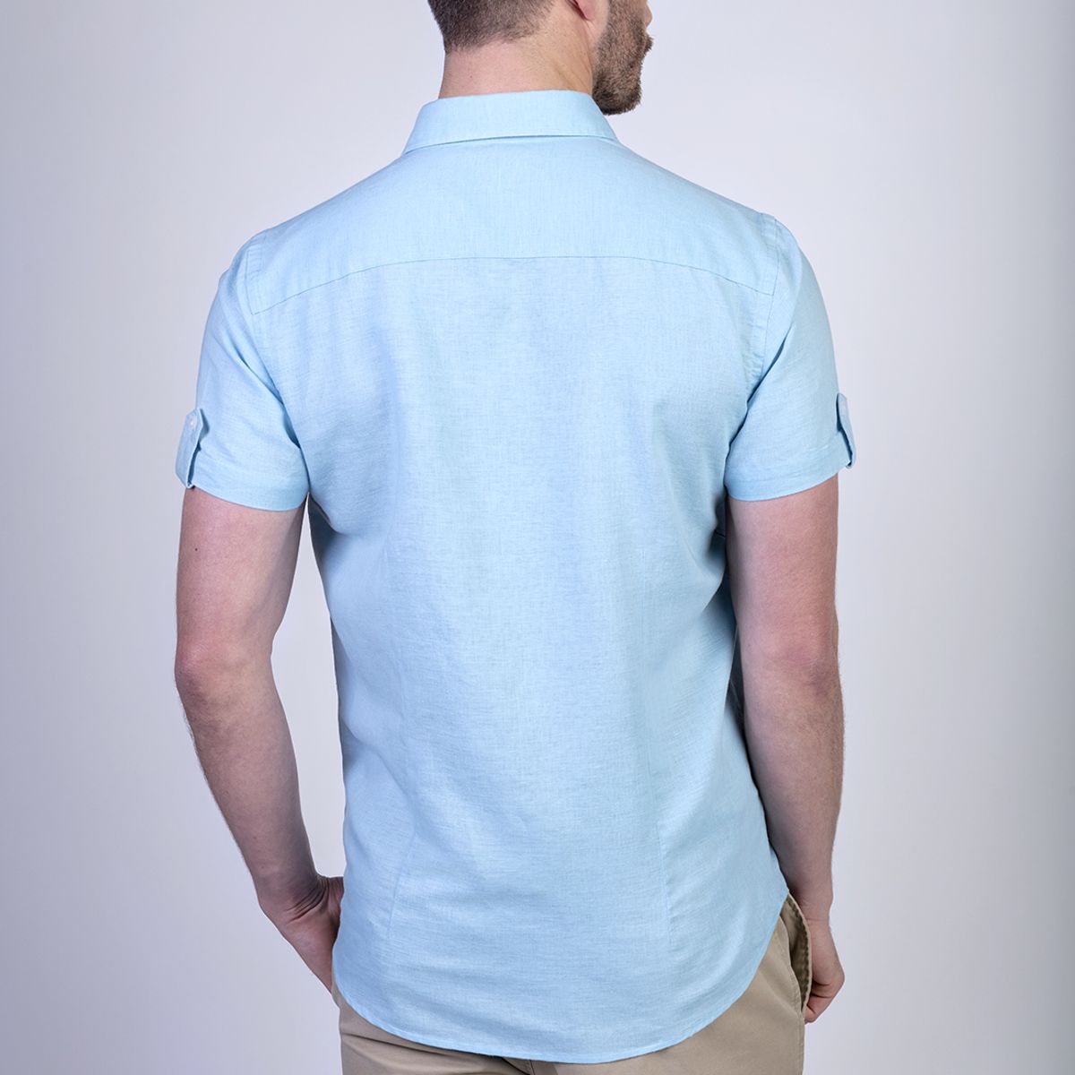 NEW MAN - Camisa Colchester Celeste New Man