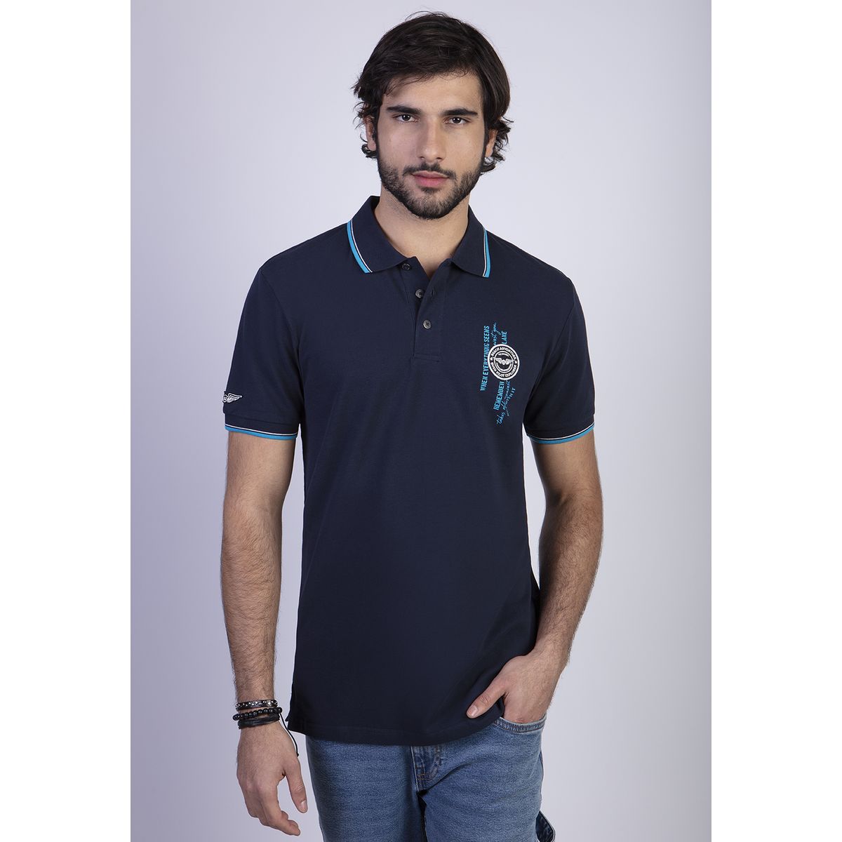 FEROUCH - Polera Cincinnati Azul Ferouch