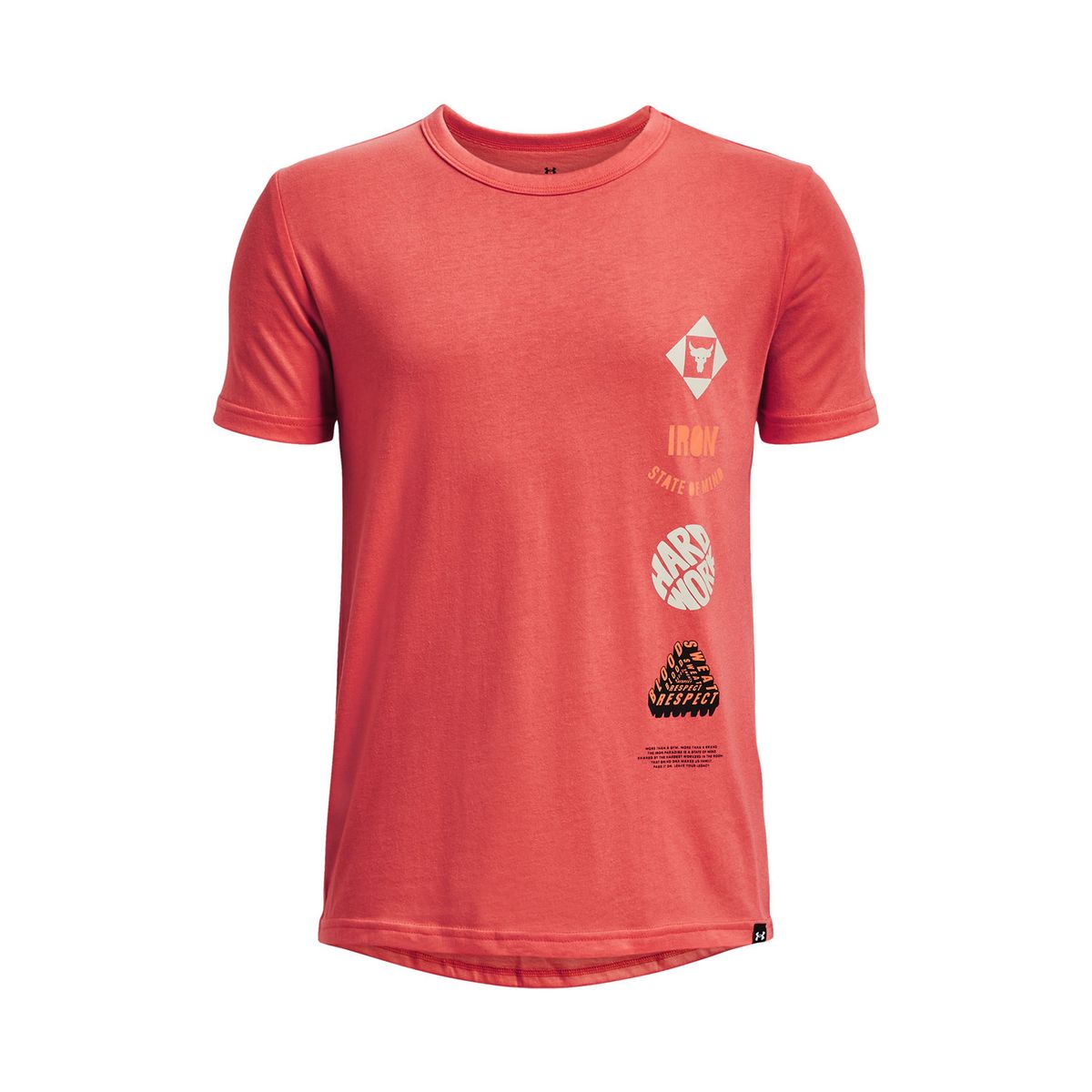 UNDER ARMOUR - Polera M/C Train Project Rock Family Naranja Niño UNDER ARMOUR