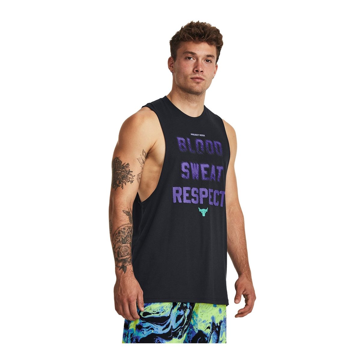 UNDER ARMOUR - Polera sin manga PrjctRck BSR hombre Negro UNDER ARMOUR