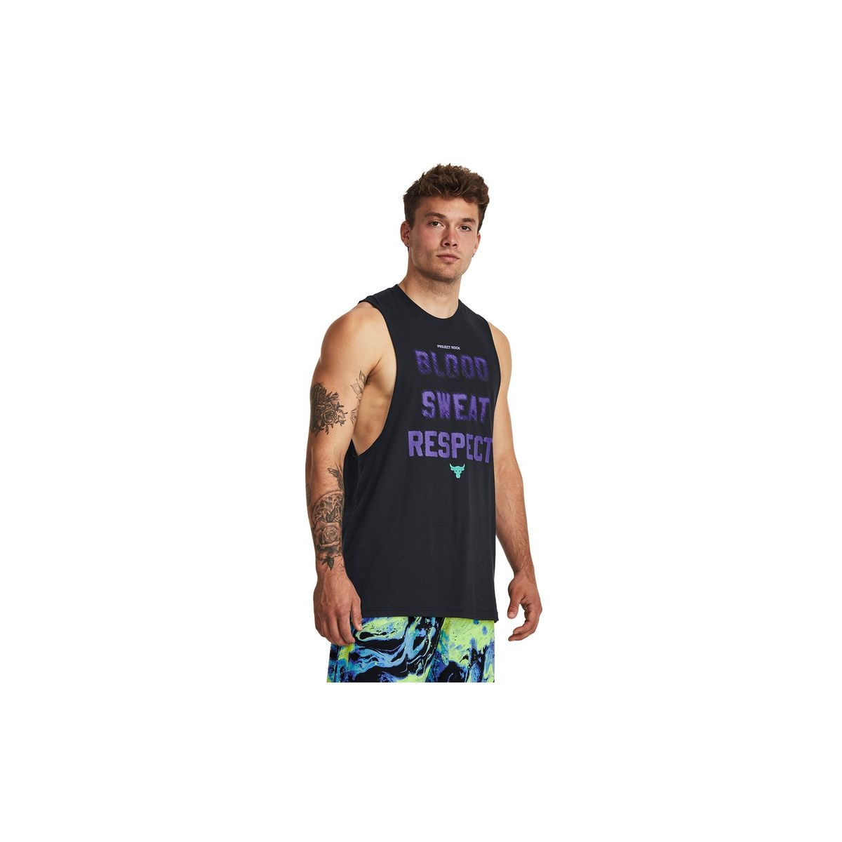 UNDER ARMOUR - Polera sin manga PrjctRck BSR hombre Negro UNDER ARMOUR