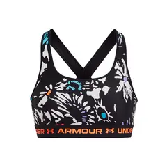 UNDER ARMOUR - Peto Deportivo Crossback Mid Print Negro Mujer