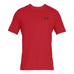 UNDER ARMOUR - Polera M/C Training Sportstyle Lc Rojo Hombre