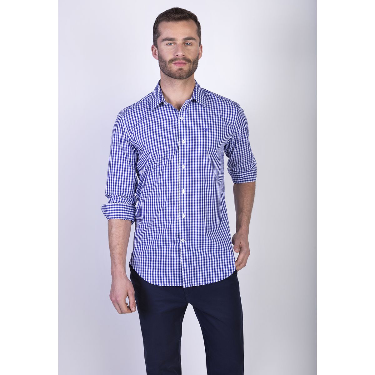 NEW MAN - Camisa Luton Azul New Man
