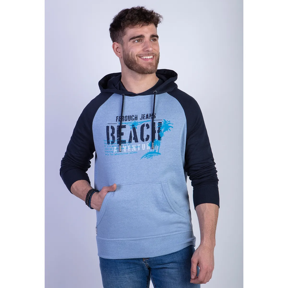 FEROUCH - Polerón Trenton Azul Ferouch