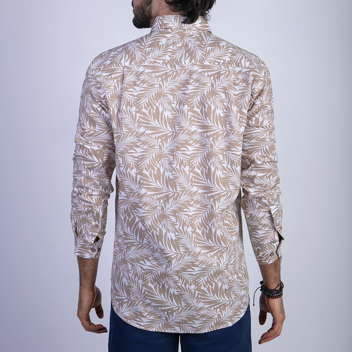 FEROUCH - Camisa Estampada Vermont Fj Beige Ferouch