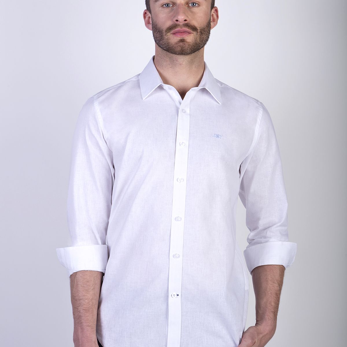 NEW MAN - Camisa Leicester Blanco New Man