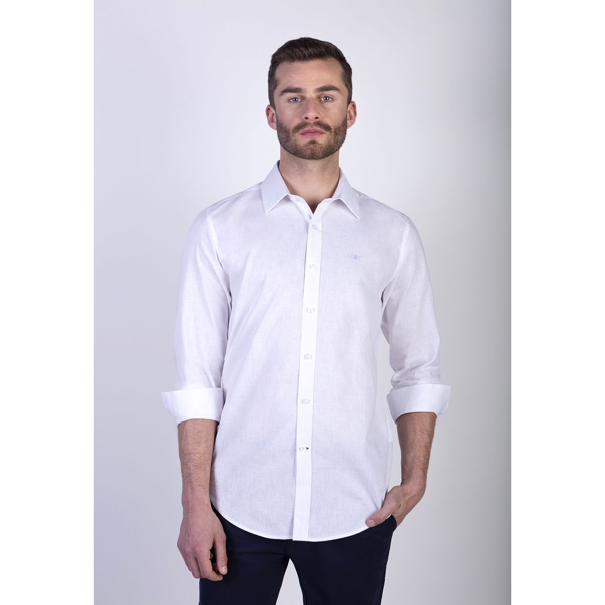 NEW MAN - Camisa Leicester Blanco New Man