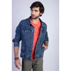 FEROUCH - Chaqueta Basic Denimfj Azul