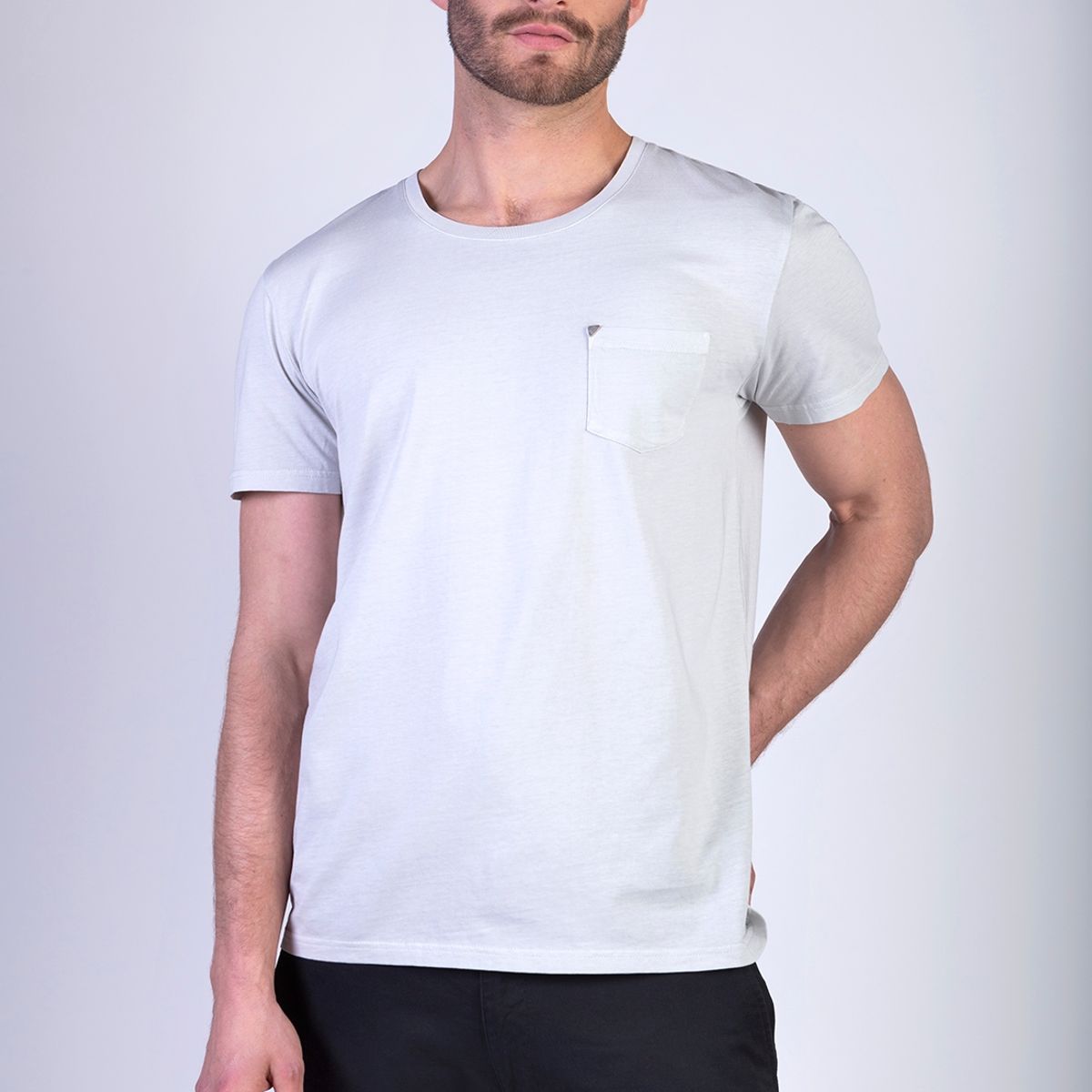 NEW MAN - Polera Manton Gris New Man