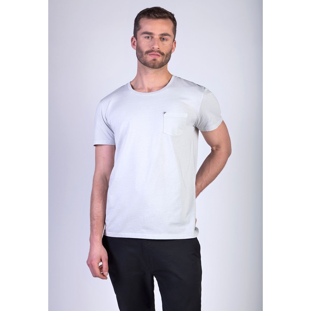 NEW MAN - Polera Manton Gris New Man