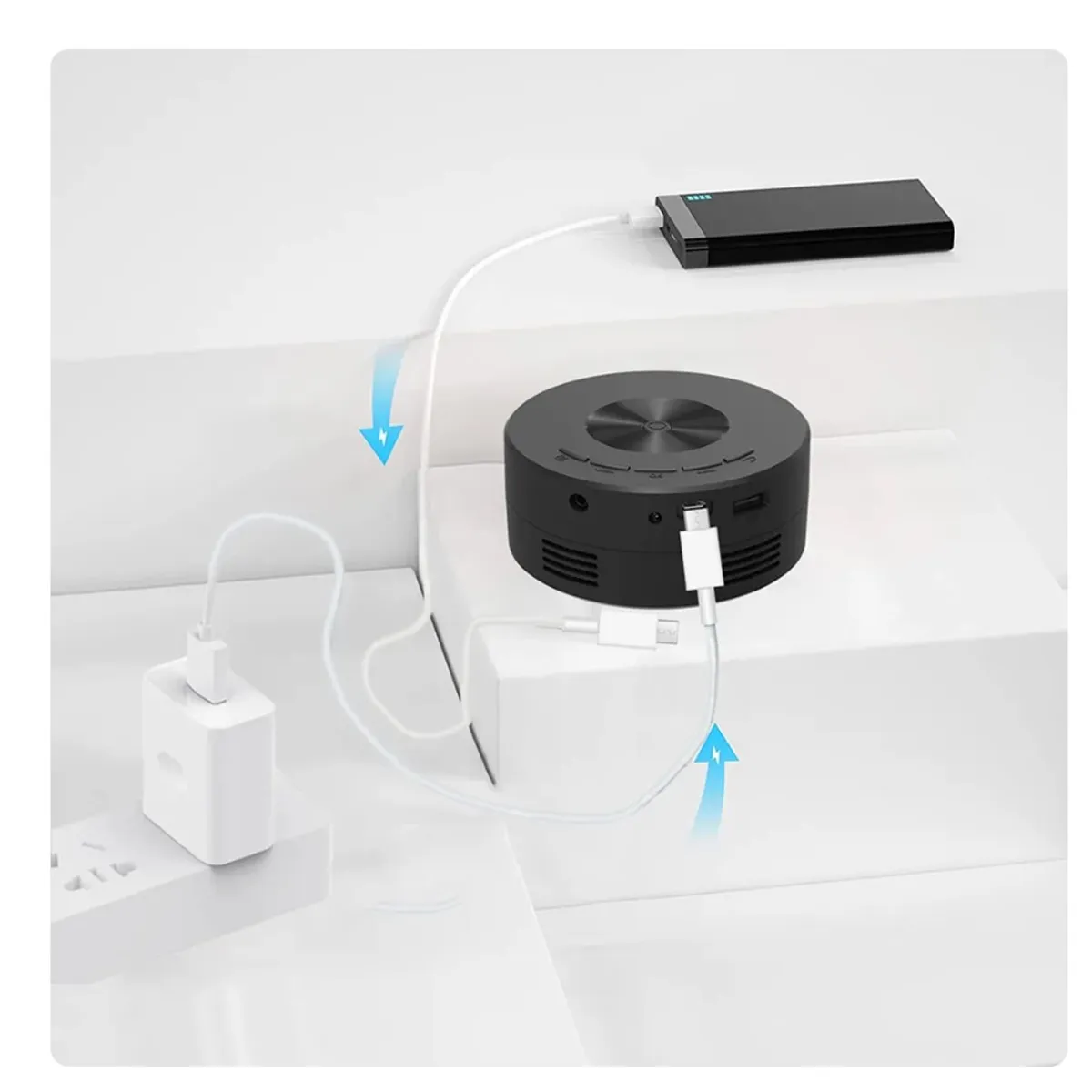 GENERICO - Proyector Móvil  Yt200 Mini Proyector Home Led Hd