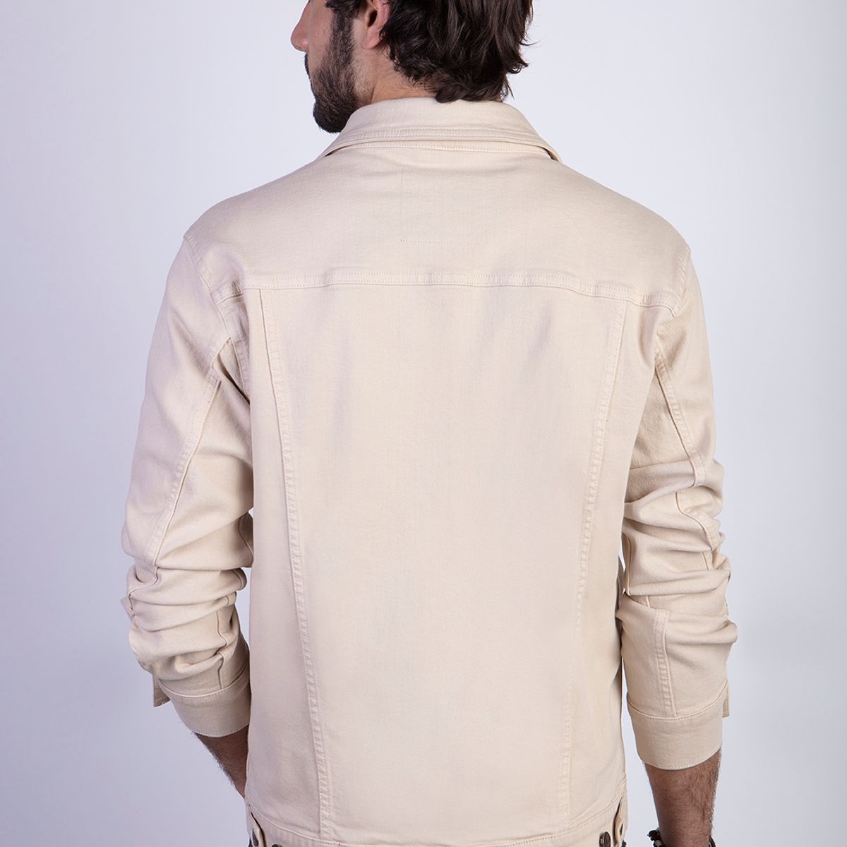 FEROUCH - Chaqueta Basic Denimfj Beige Ferouch