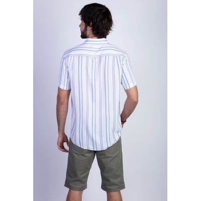 Imagen 2 del producto Camisa Estampada Rayas Fj Celeste