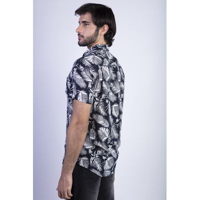 Imagen 2 del producto Camisa Estampada Palmera Fj Azul