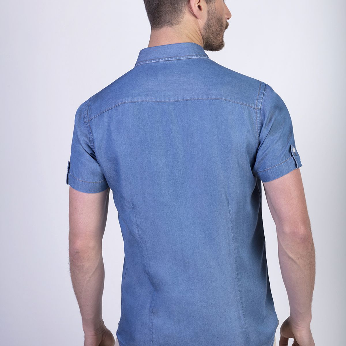 NEW MAN - Camisa Galloway Azul New Man