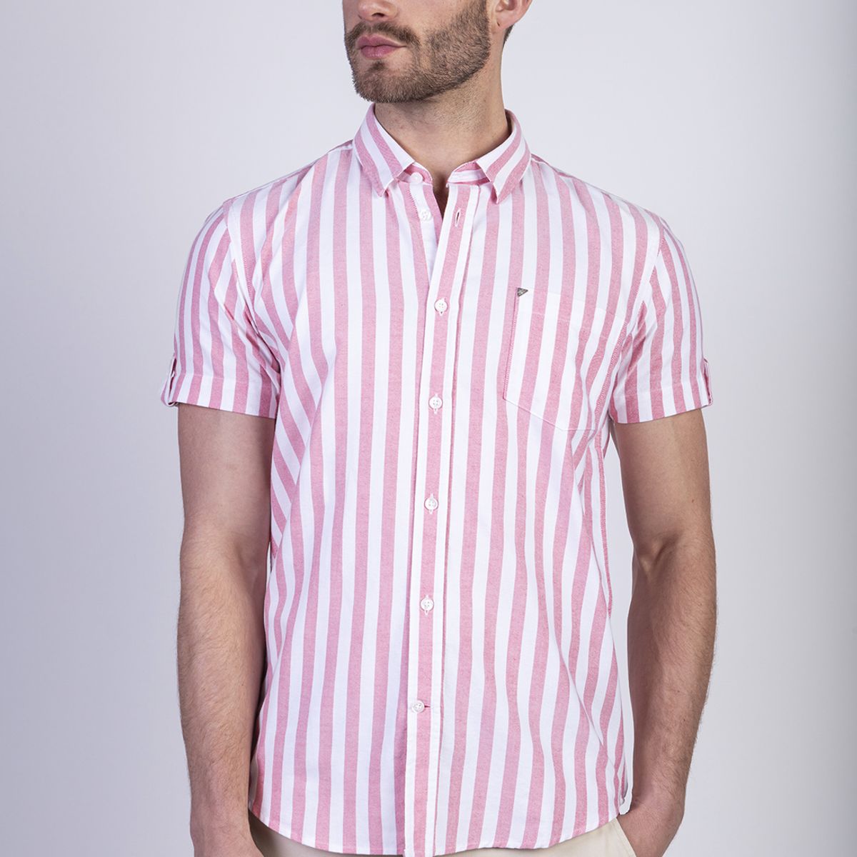 NEW MAN - Camisa Lothian Rojo New Man