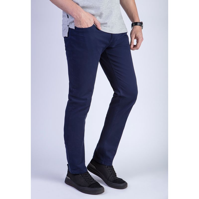 FEROUCH - Pantalón Five Pocket Azul Ferouch