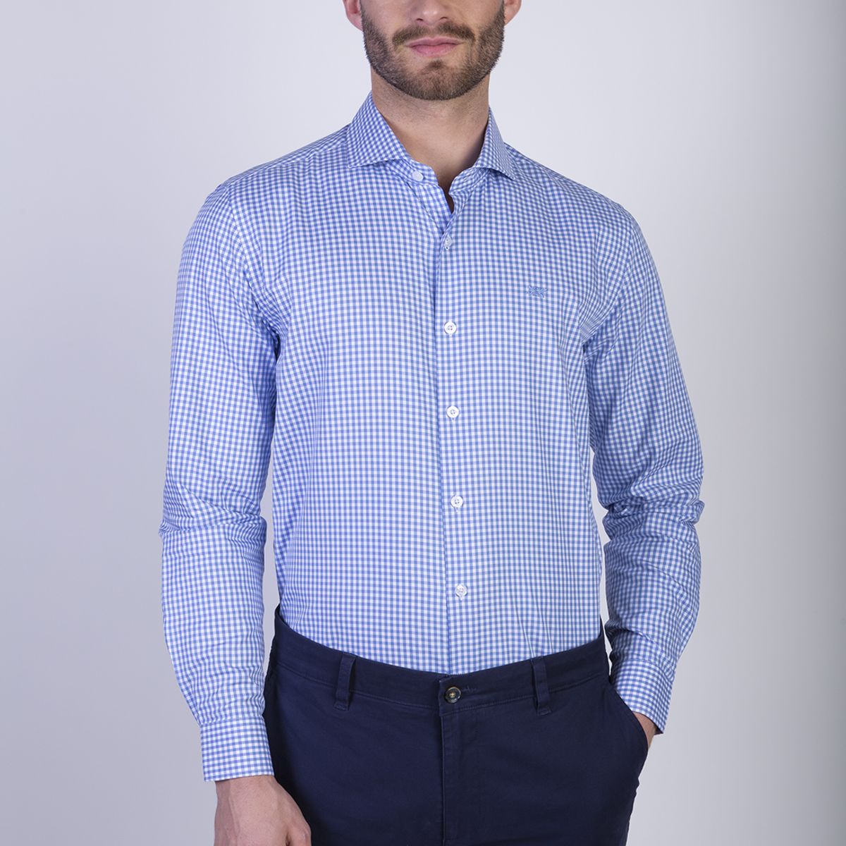 NEW MAN - Camisa Shefield Azul New Man