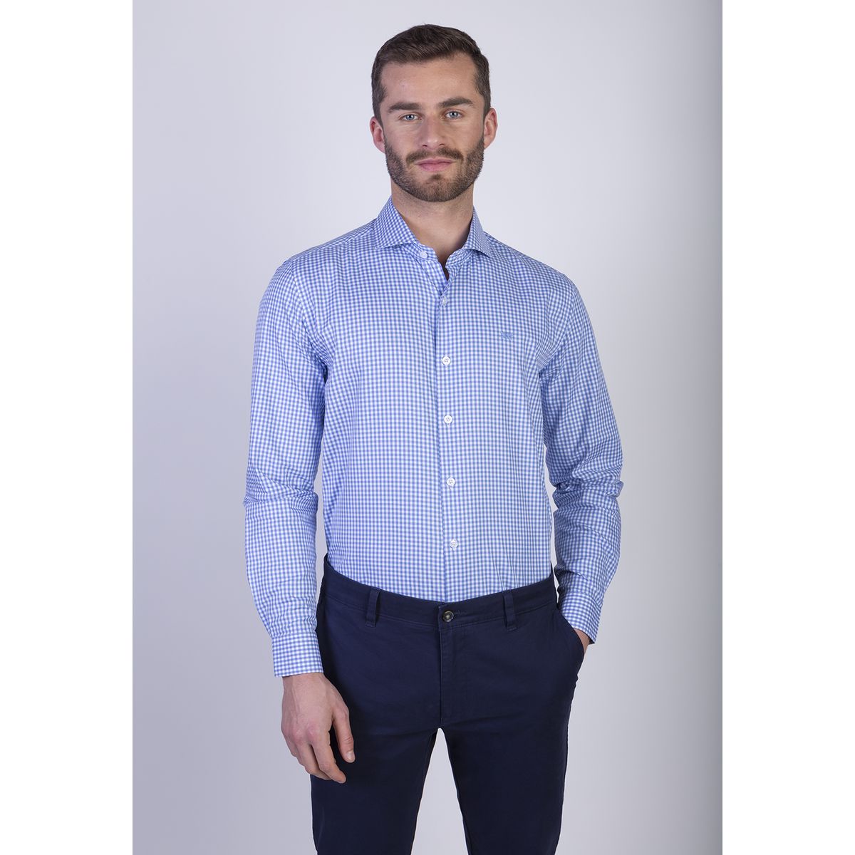 NEW MAN - Camisa Shefield Azul New Man