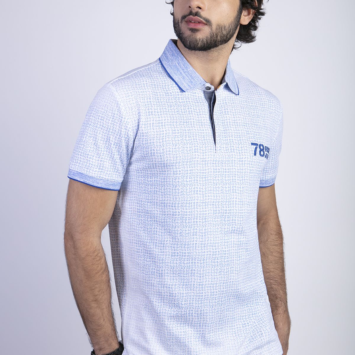 FEROUCH - Polera Burlington Celeste Ferouch