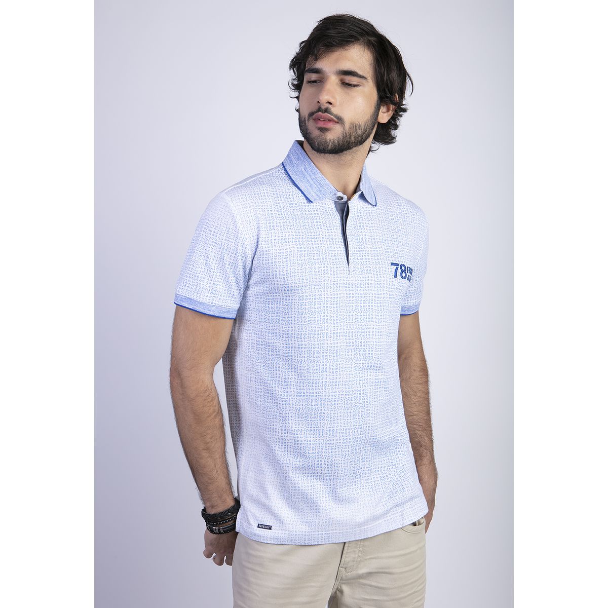 FEROUCH - Polera Burlington Celeste Ferouch