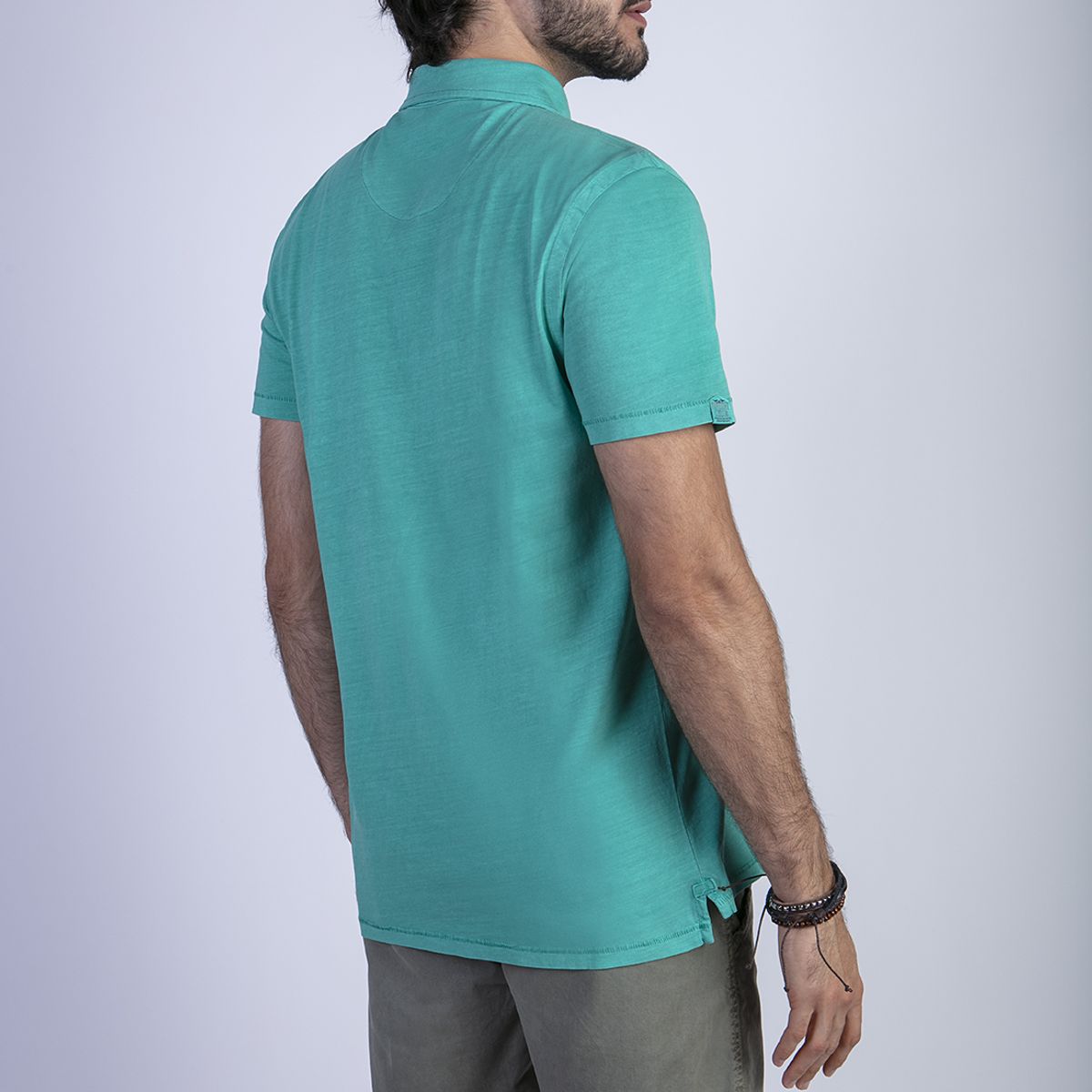 FEROUCH - Polera Polo Lavada Orlando Verde Ferouch