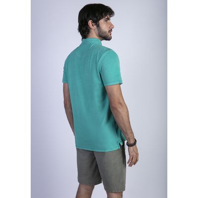 Imagen 2 del producto Polera Polo Lavada Orlando Verde