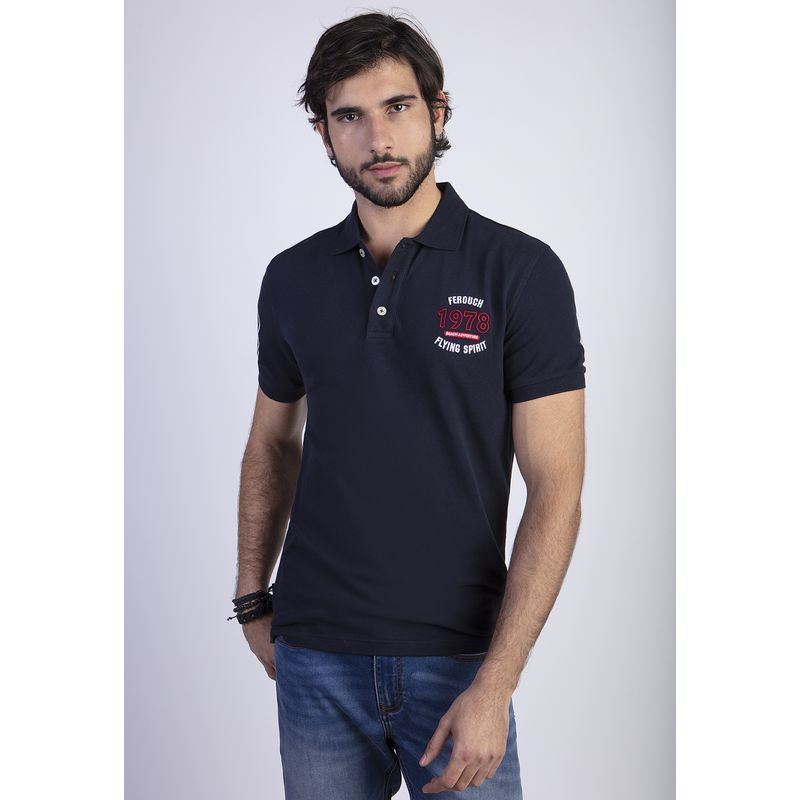 FEROUCH - Polera Bedford Azul Ferouch