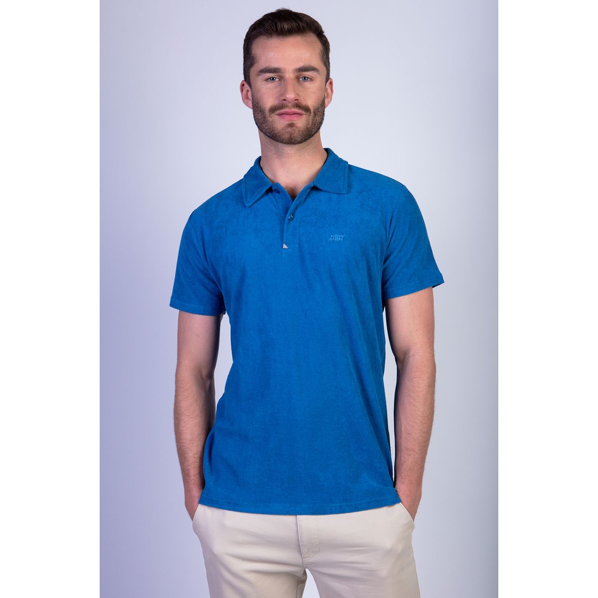 NEW MAN - Polera Flash Azul New Man