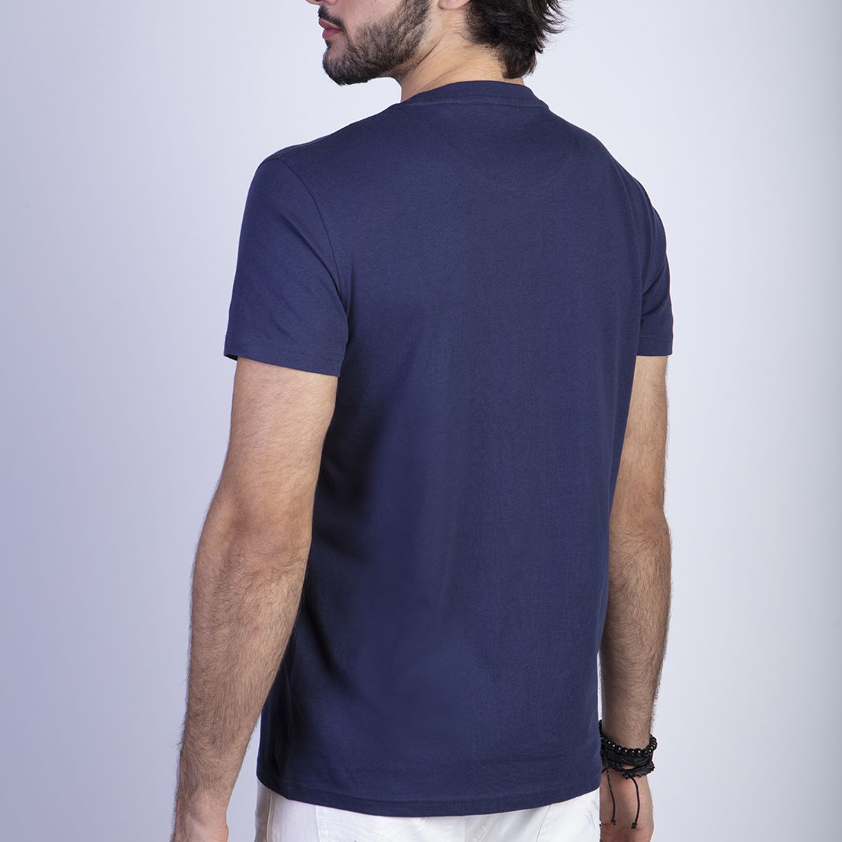 FEROUCH - Polera Basica Bolsillo Houston Azul Ferouch