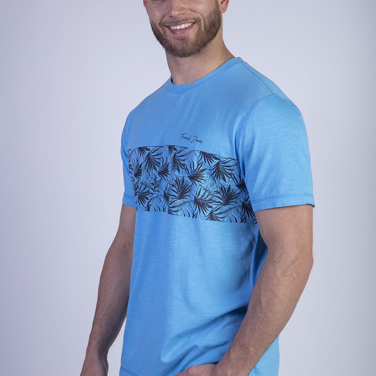 FEROUCH - Polera Denver Celeste Ferouch