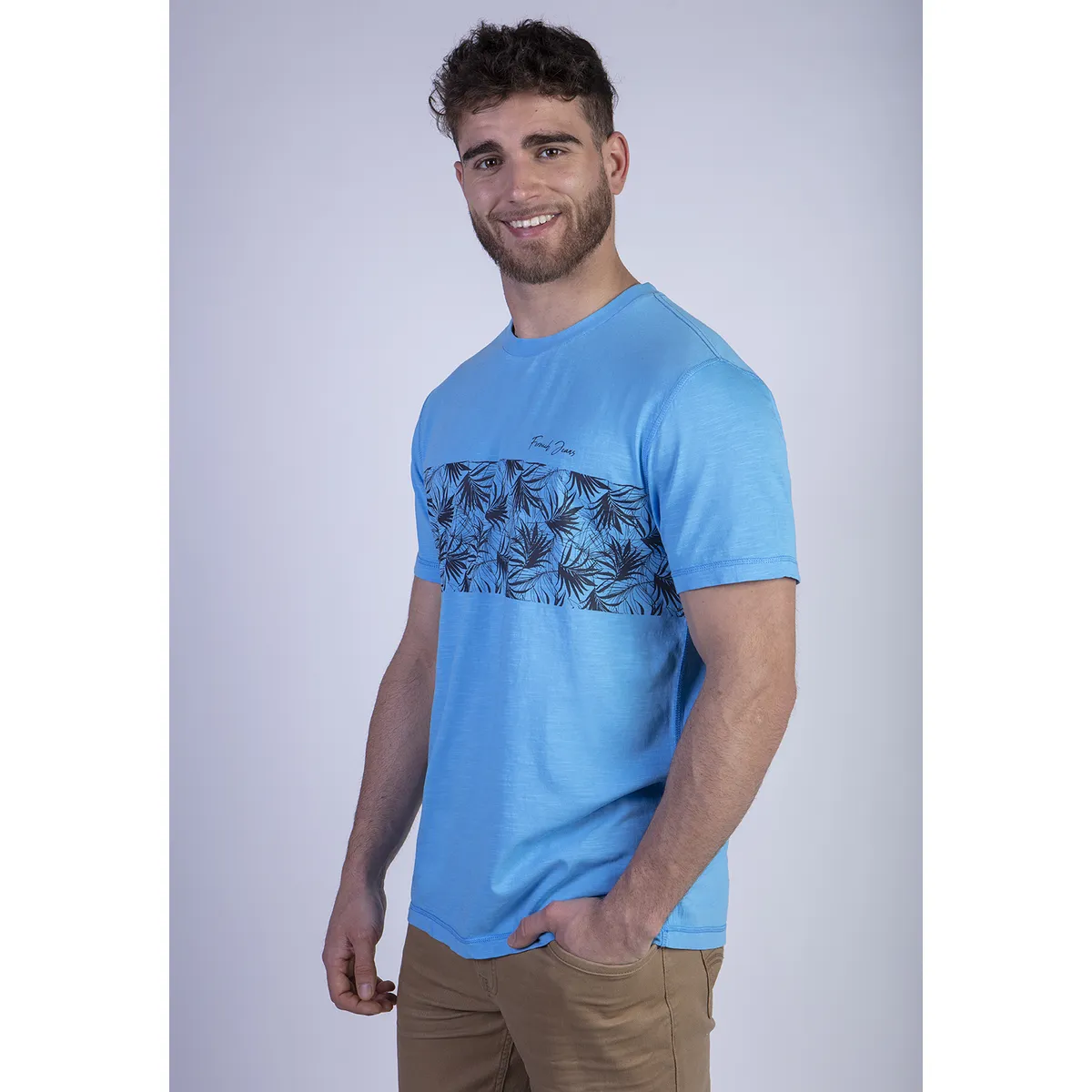 FEROUCH - Polera Denver Celeste Ferouch