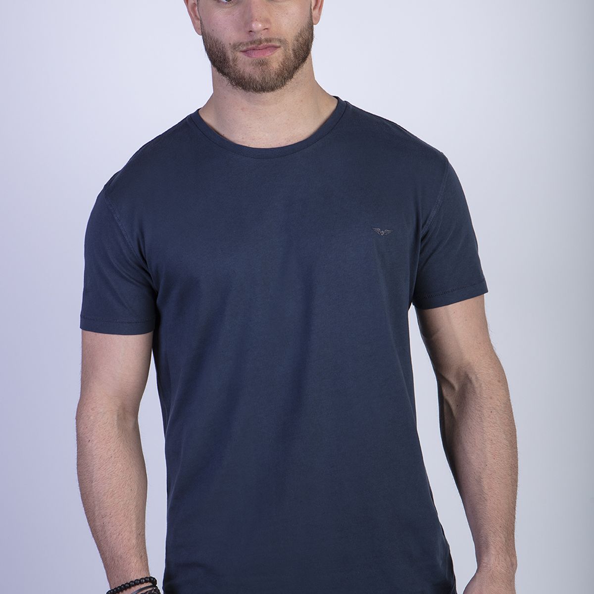 FEROUCH - Polera Cuello Redondo Lavada Chicago Azul Ferouch