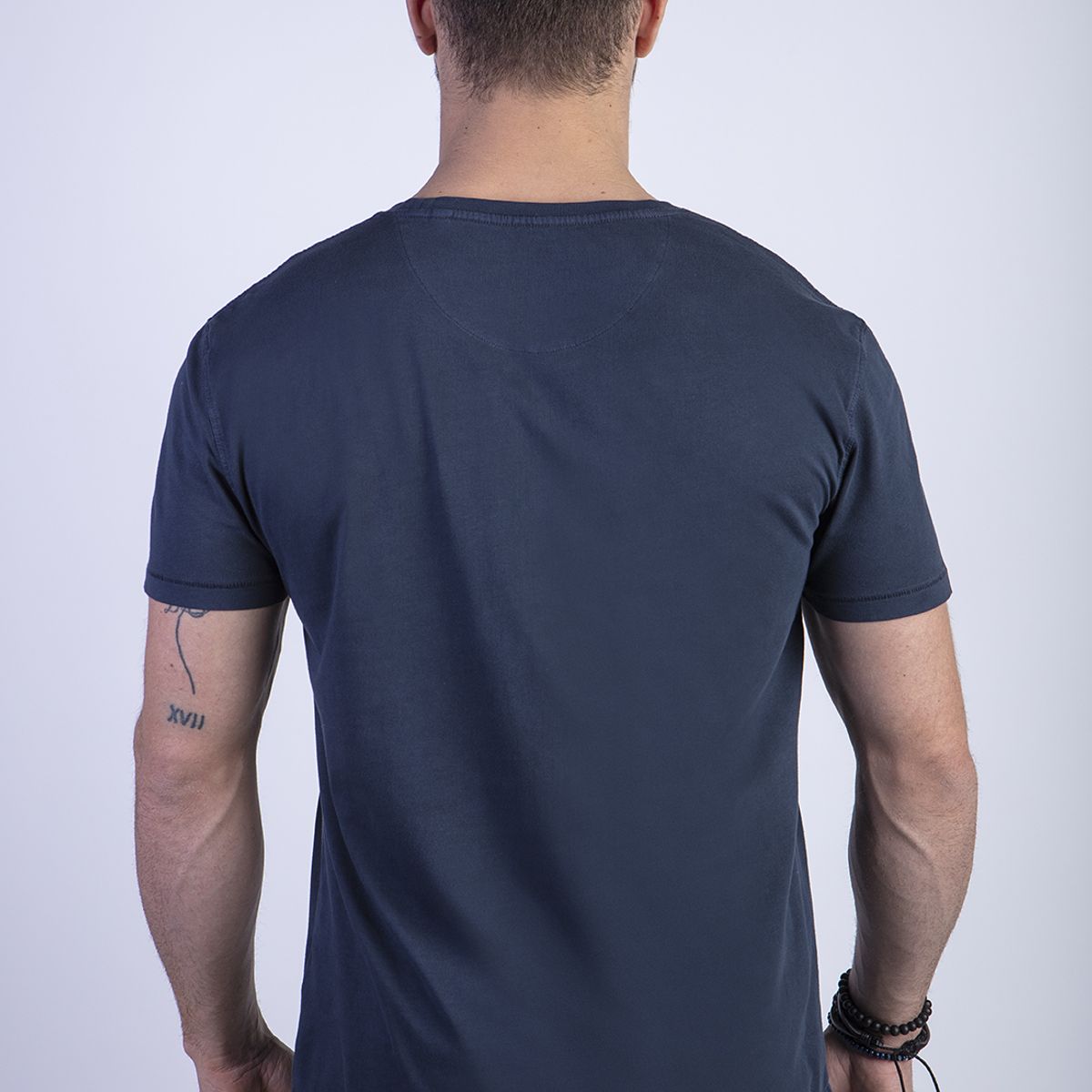FEROUCH - Polera Cuello Redondo Lavada Chicago Azul Ferouch
