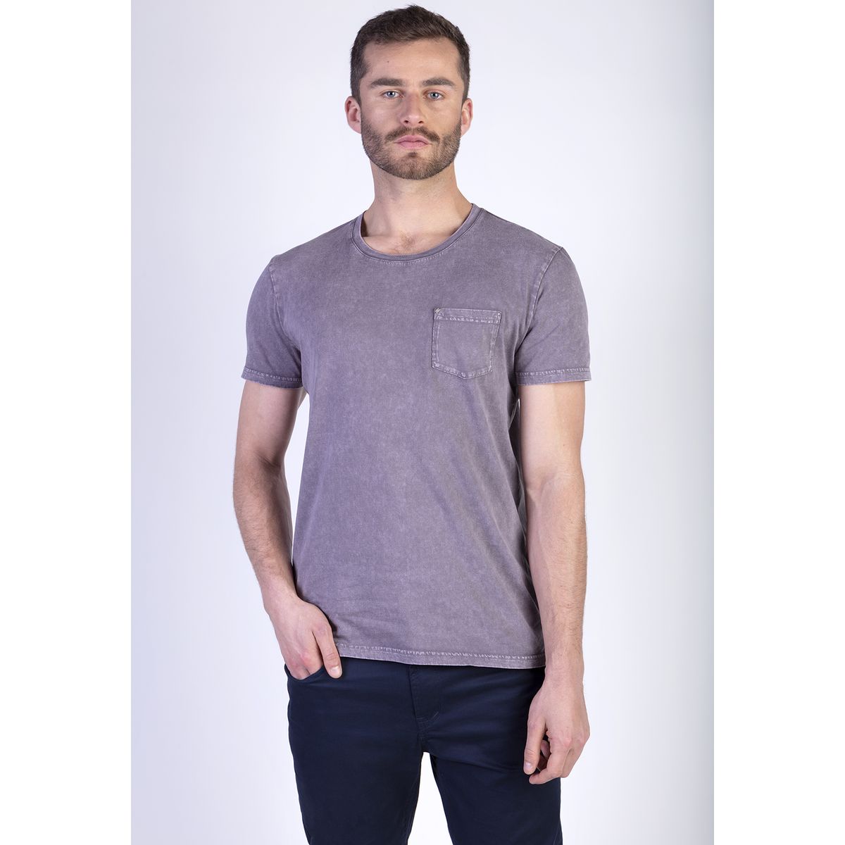 NEW MAN - Polera Manton Gris New Man