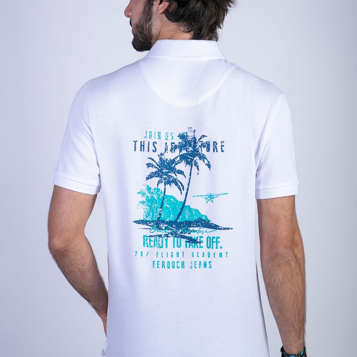 FEROUCH - Polera California Blanco Ferouch