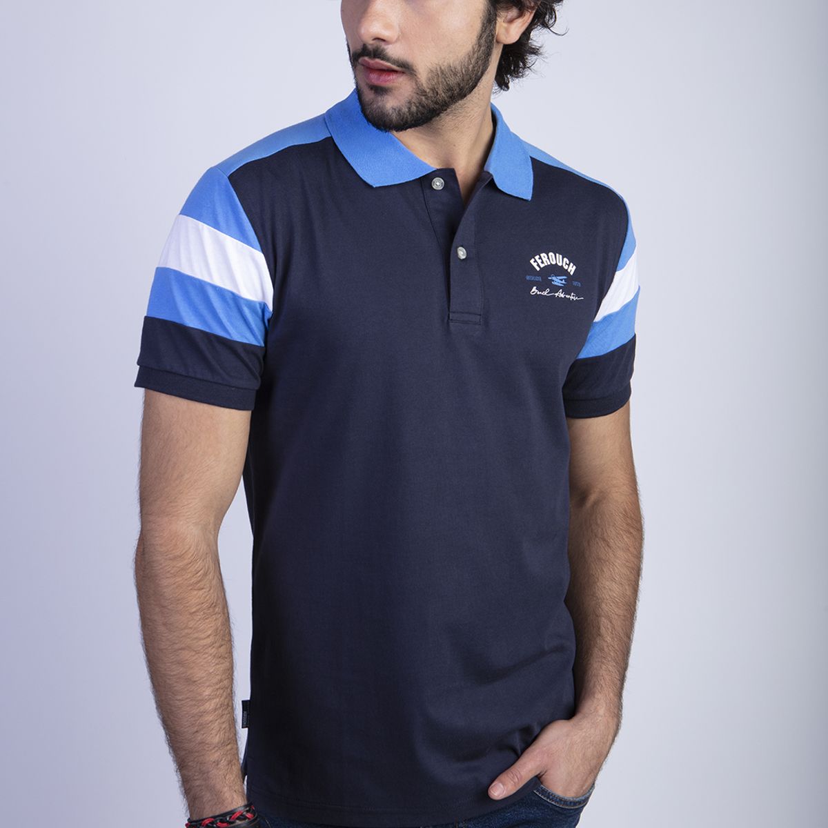 FEROUCH - Polera Maryland Azul Ferouch