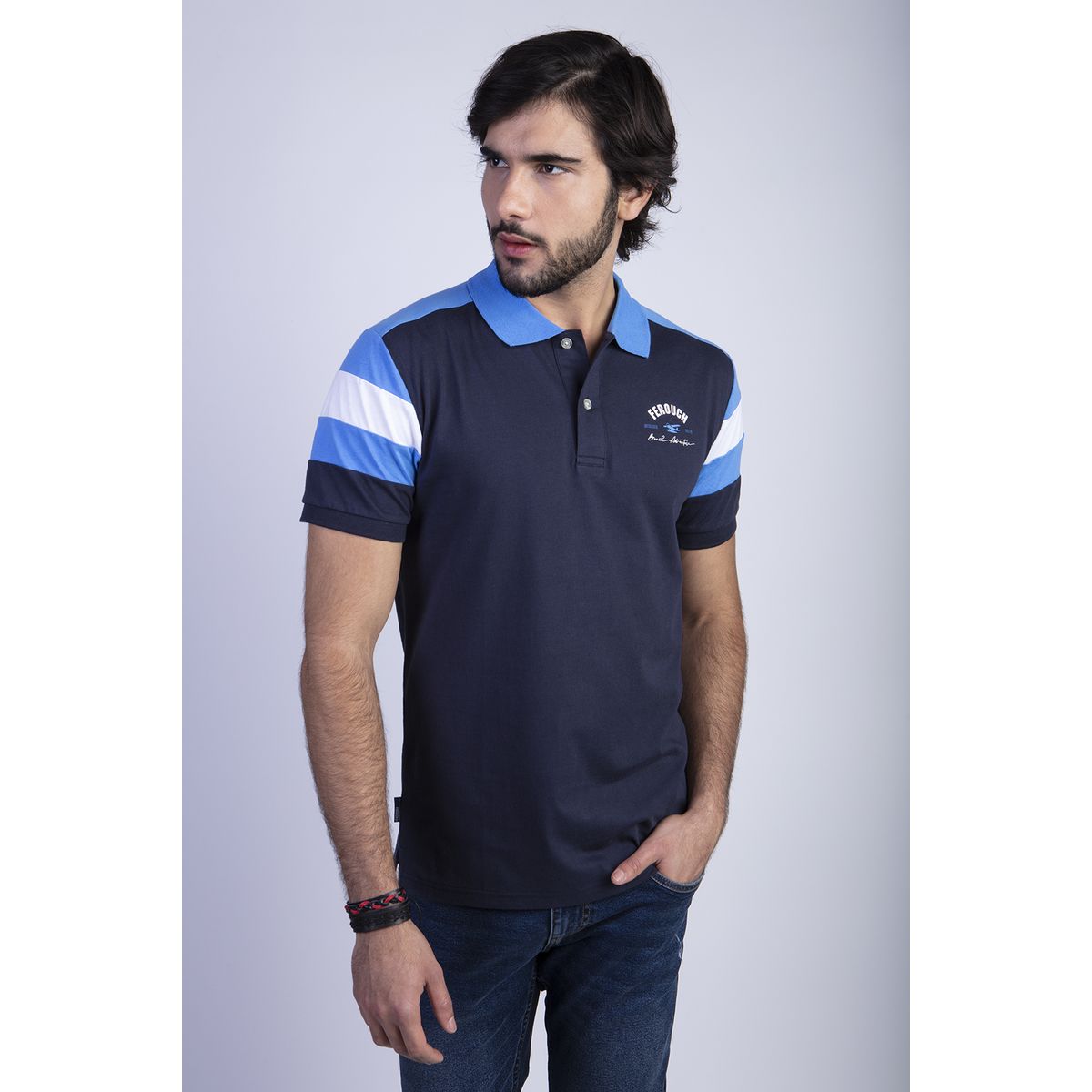 FEROUCH - Polera Maryland Azul Ferouch
