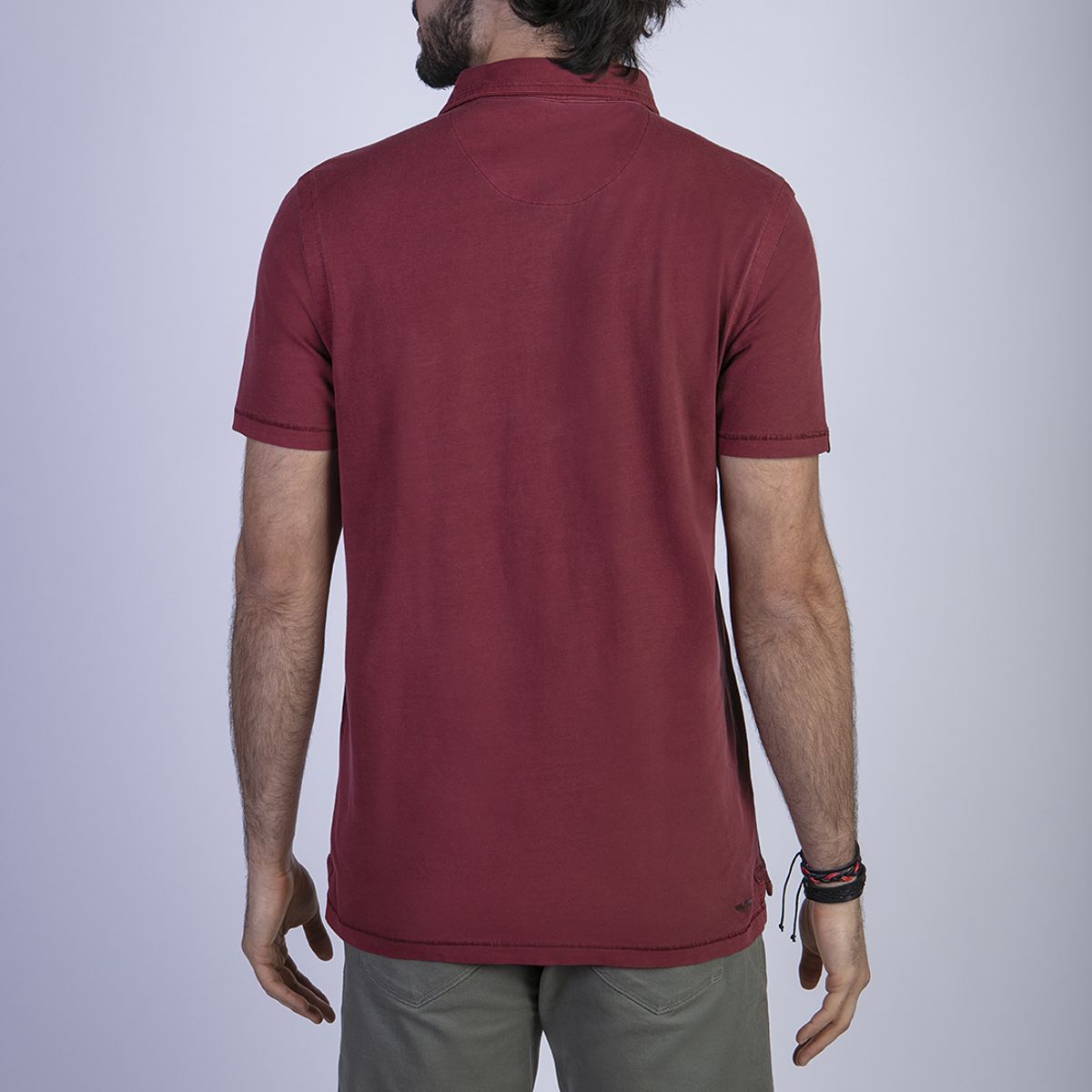 FEROUCH - Polera Polo Lavada Orlando Rojo Ferouch