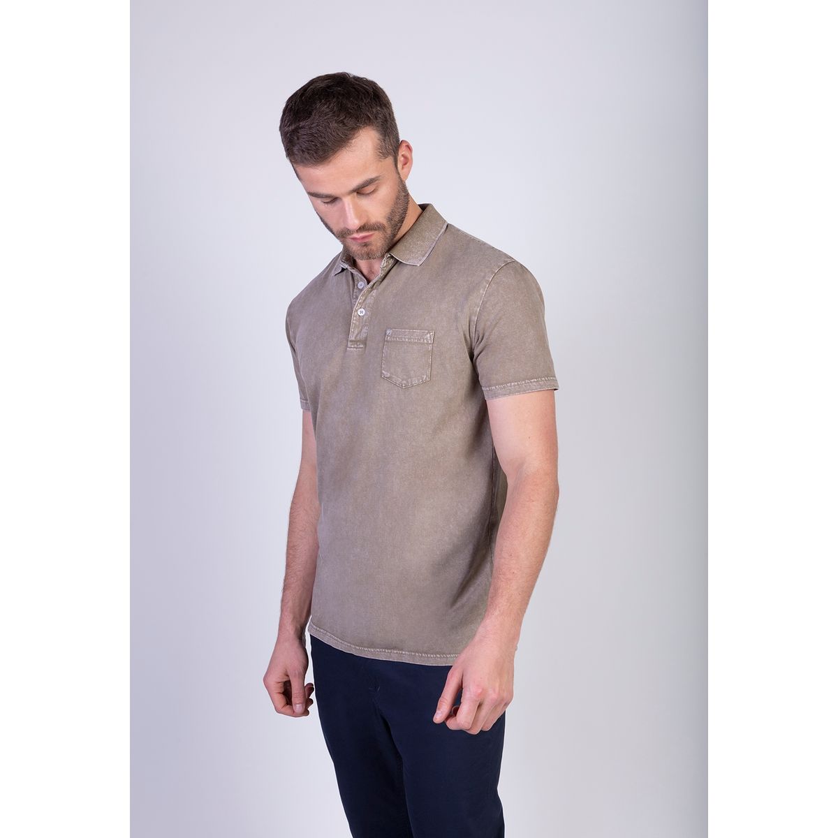 NEW MAN - Polera Madrid Beige New Man