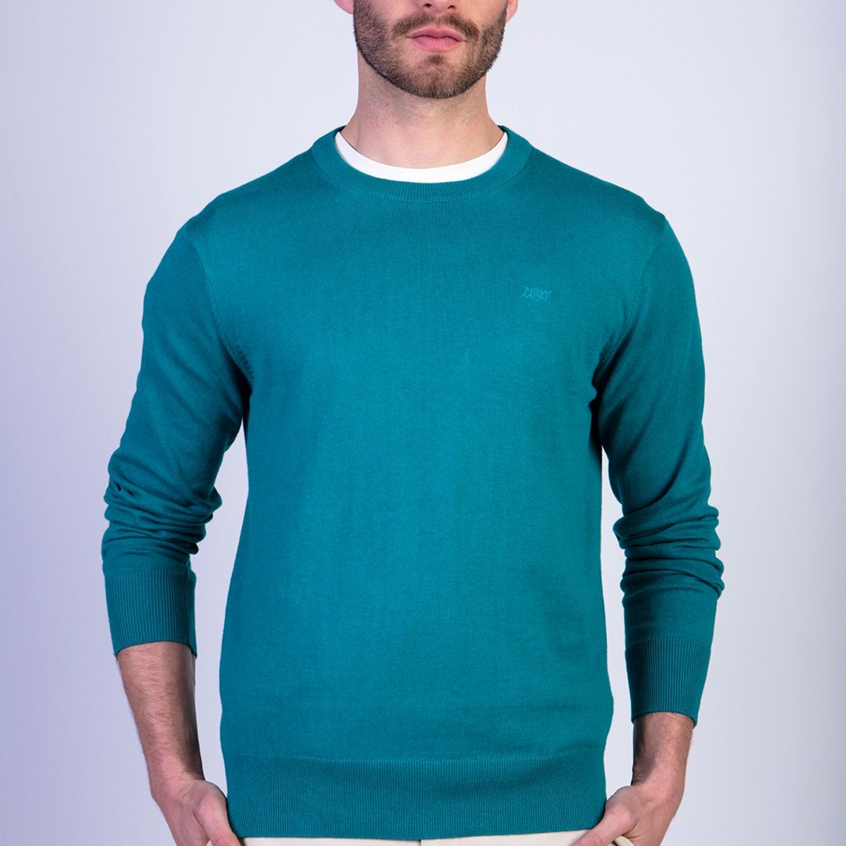NEW MAN - Sweater Manu Verde New Man