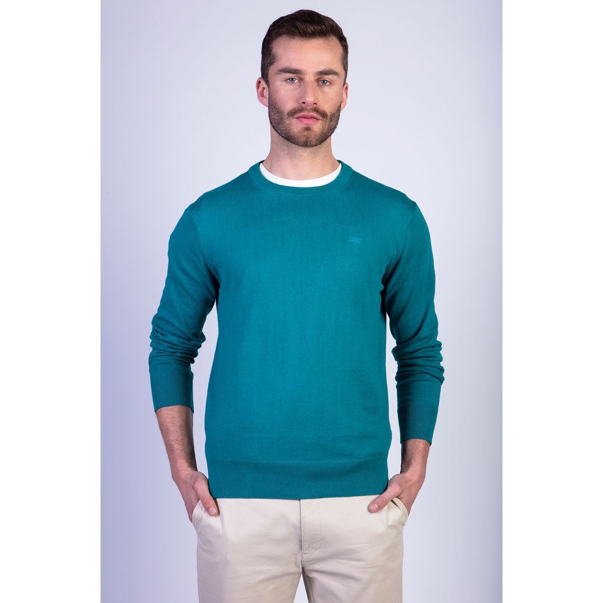 NEW MAN - Sweater Manu Verde New Man