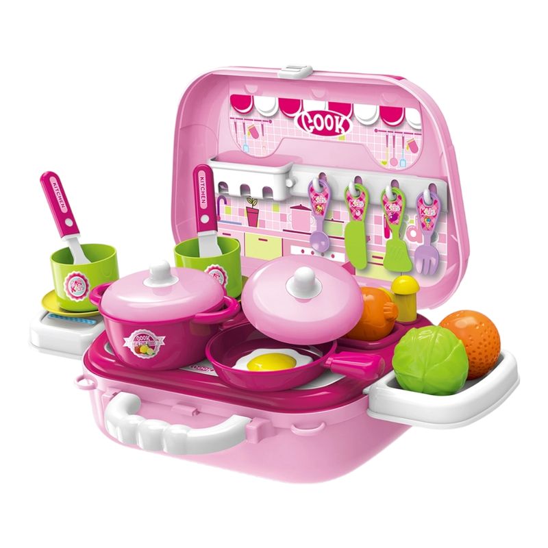 GENERICO - Maleta cocina kit rosa JGT11