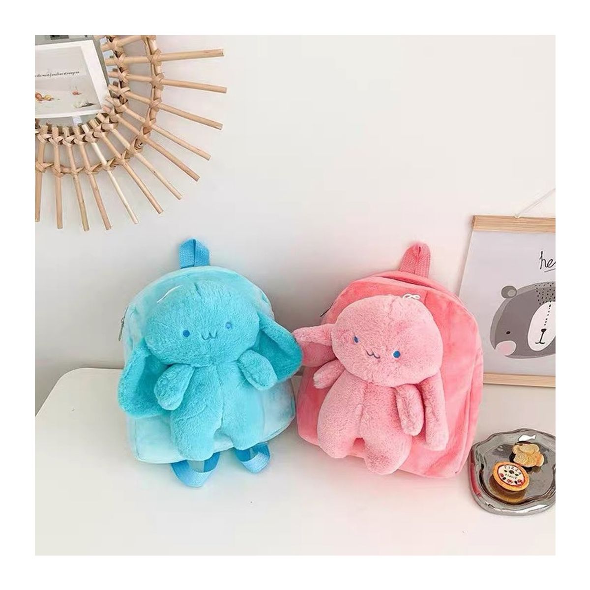 GENERICO - Mini Mochila Peluche Forma De Conejo Para Niña Hermosa