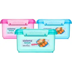 SISTEMA - Pack 4 Tapers Almuerzo Colores Surtidos 1.2 Litros