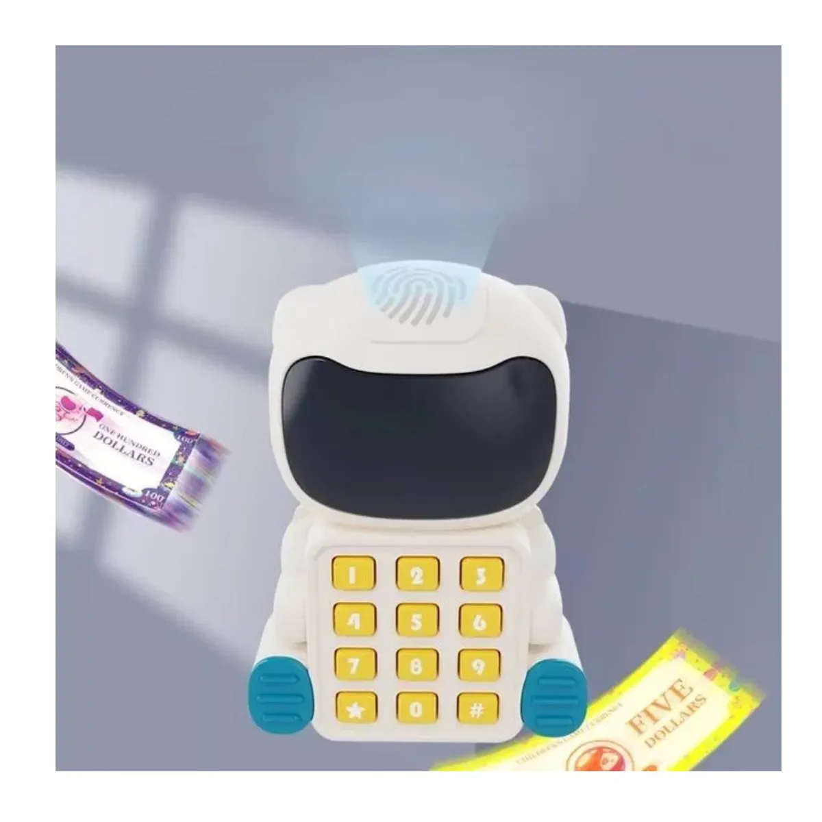 GENERICO - Alcancía Caja Fuerte Con Huella Digital Alcancía Ahorro