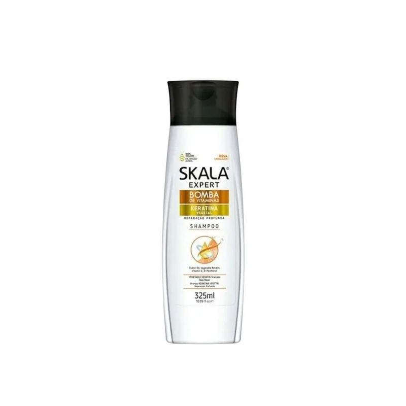 SKALA - Shampoo Keratina Vegetal 325ml Skala Vitaminas Reparación